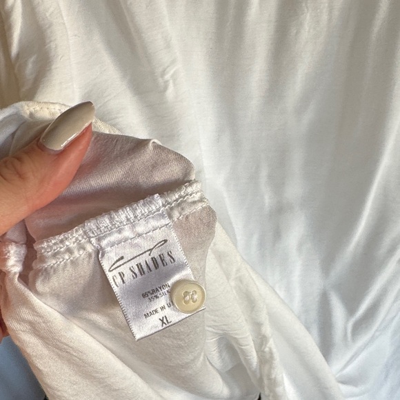 CP Shades White Rayon/Silk Button Down Shirt - Picture 7 of 7